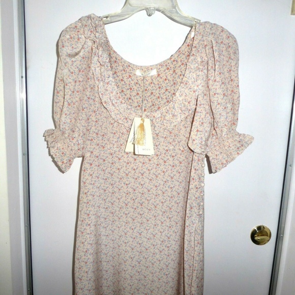 NWT Doen Olive Dress Peach Martha's Garden Silk - Picture 5 of 8